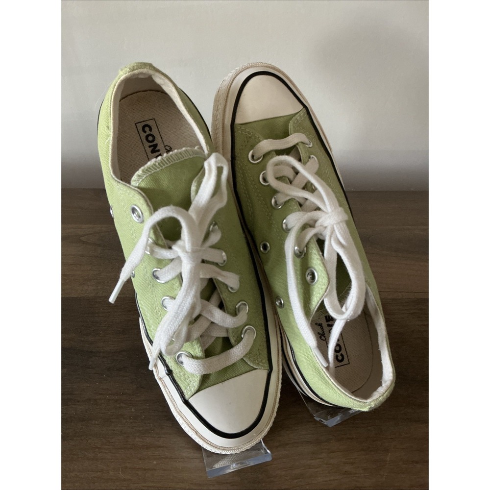 Vintage Unisex Converse All Star Sneakers Casual Shoes Pea Green Size M 5/ W 7 - Picture 3 of 11